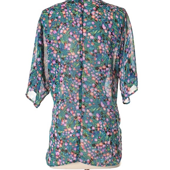 XS Teal Wayf blouse - Picture 2 of 2